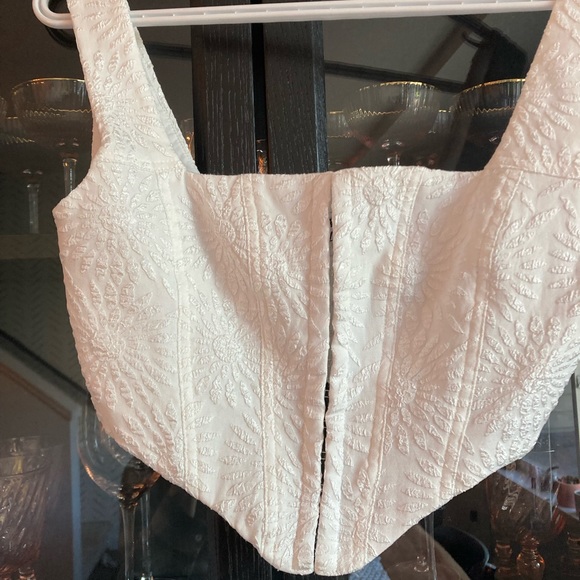 Princess Polly white detailed corset top - US 4 - Picture 3 of 5